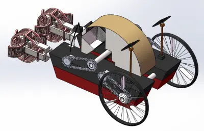 太阳能水车灌溉工具