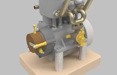 双四冲程水冷发动机