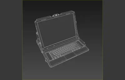 赛博朋克笔记本电脑概念设计