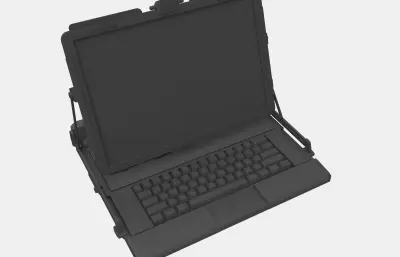 赛博朋克笔记本电脑概念设计