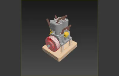 双四冲程水冷发动机