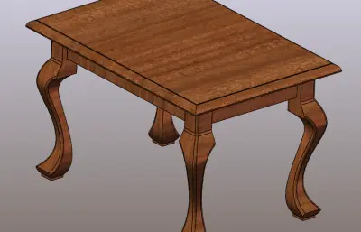 传统四腿木桌