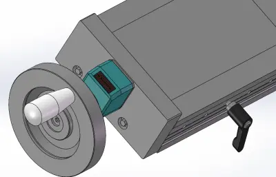 带计数的手摇直线运动平台