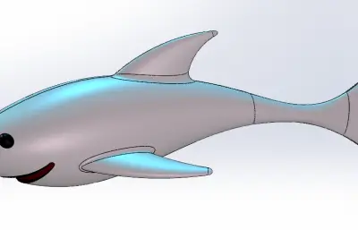 大鲨鱼模型