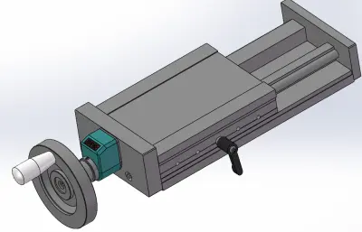 带计数的手摇直线运动平台