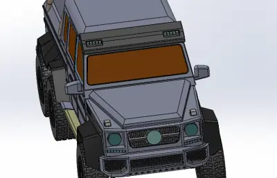 奔驰G63皮卡车solidworks模型