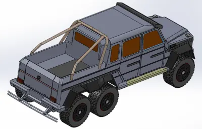奔驰G63皮卡车solidworks模型