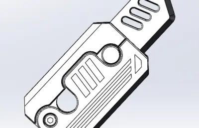 CNC加工版-金属萝卜刀