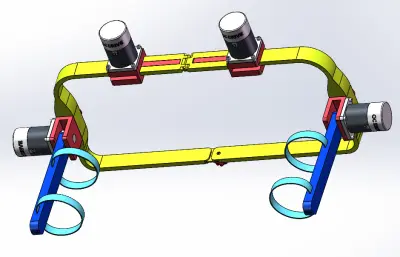 锻炼辅助腰带打开和封闭状态