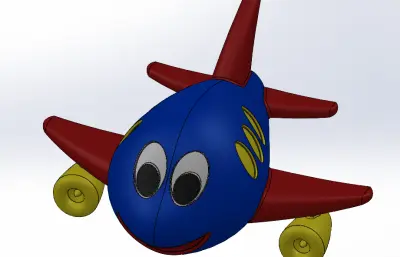 卡通飞机模型