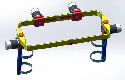 锻炼辅助腰带打开和封闭状态