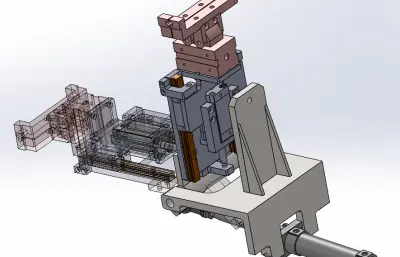 90度启动取料机构