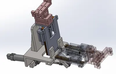 90度启动取料机构