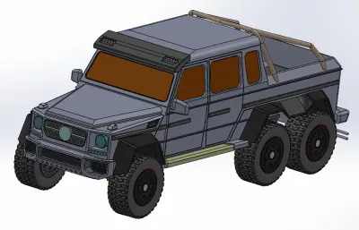 奔驰G63皮卡车solidworks模型