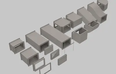 组合式通风管矩形