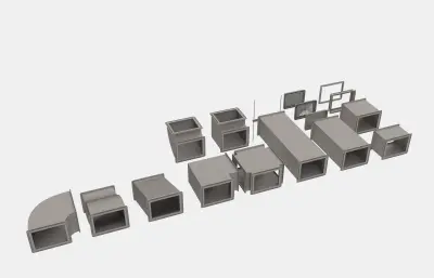 组合式通风管矩形