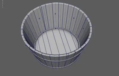 古代木盆 洗脸盆 木桶