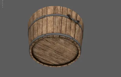 古代木盆 洗脸盆 木桶