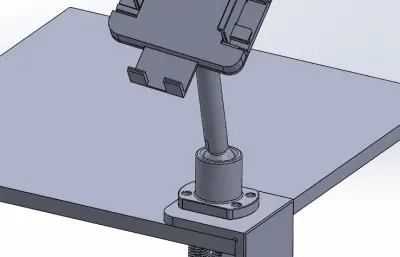桌边固定手机支架