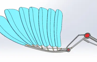 机械翅膀三维