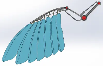 机械翅膀三维