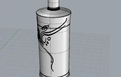 酱香型白酒瓶子,酒瓶文创产品设计