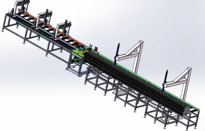 铝型材切断打孔线