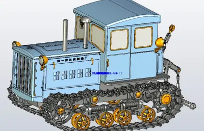履带式拖拉机proe文件