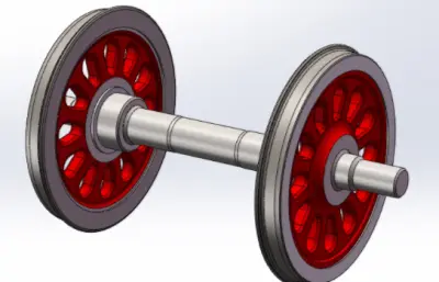 木枕混合式扣件铁路轮轨