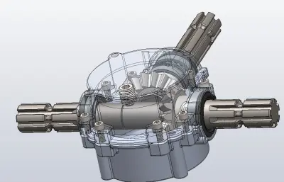 伞齿轮啮合器模型