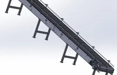 带导向栏输送机