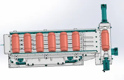 圆柱件递进传输机构