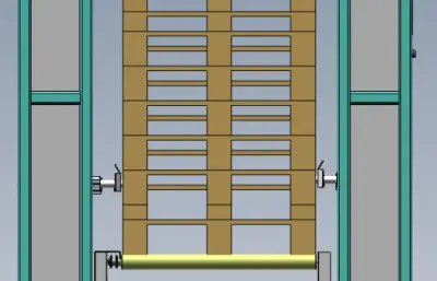 全自动卡板拆堆跺滚筒线设备