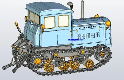 履带式拖拉机proe文件