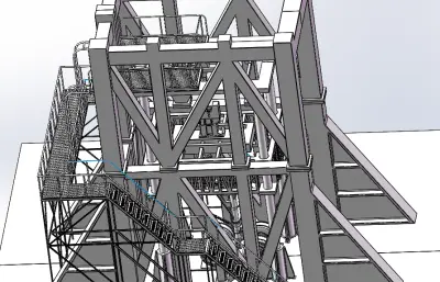 飞机起落架落下试验塔设备