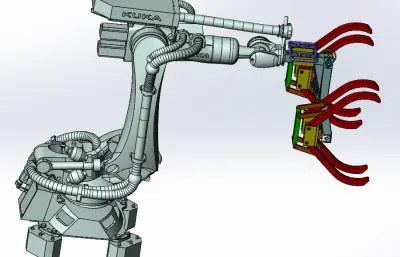 圆棒物料抓取搬运机械手