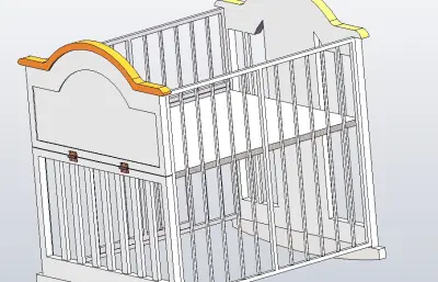 可折叠便携式婴儿床