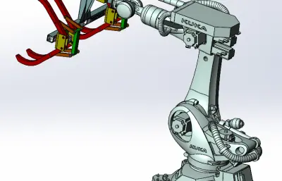 圆棒物料抓取搬运机械手