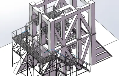 飞机起落架落下试验塔设备