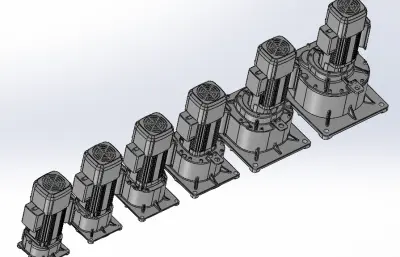 带刹车法兰减速机
