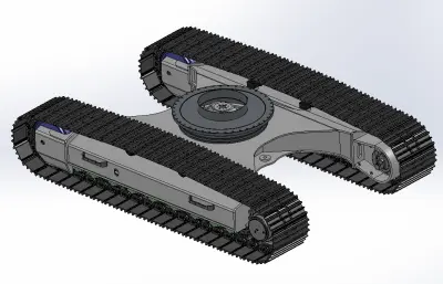 挖掘机履带行走架