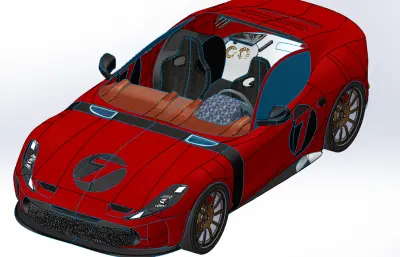 法拉利跑车外壳