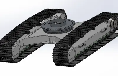 挖掘机履带行走架