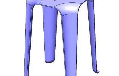 打麻将塑胶板凳