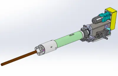 圆管卡盘自动送料