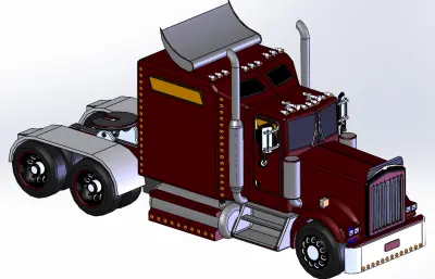 美式重卡模型