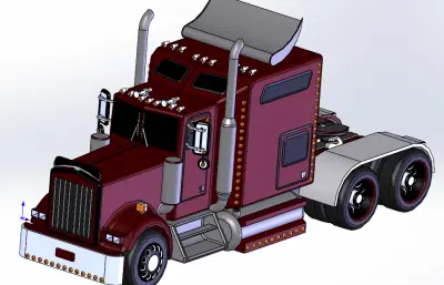 美式重卡模型