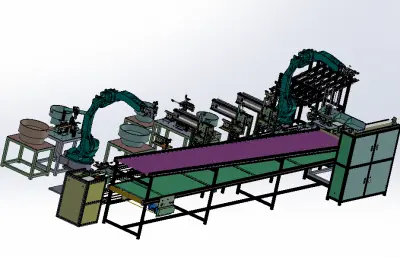 新版散热器风扇马达组装生产线