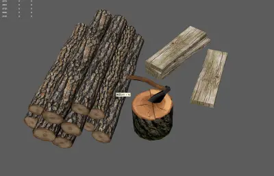 木材 伐木 木材堆 砍柴