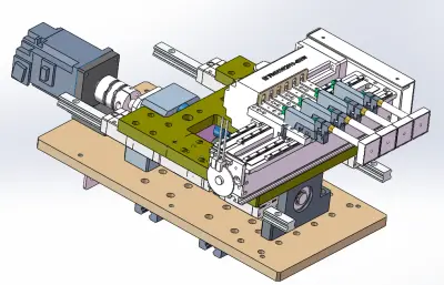 可等变距三轴机械手